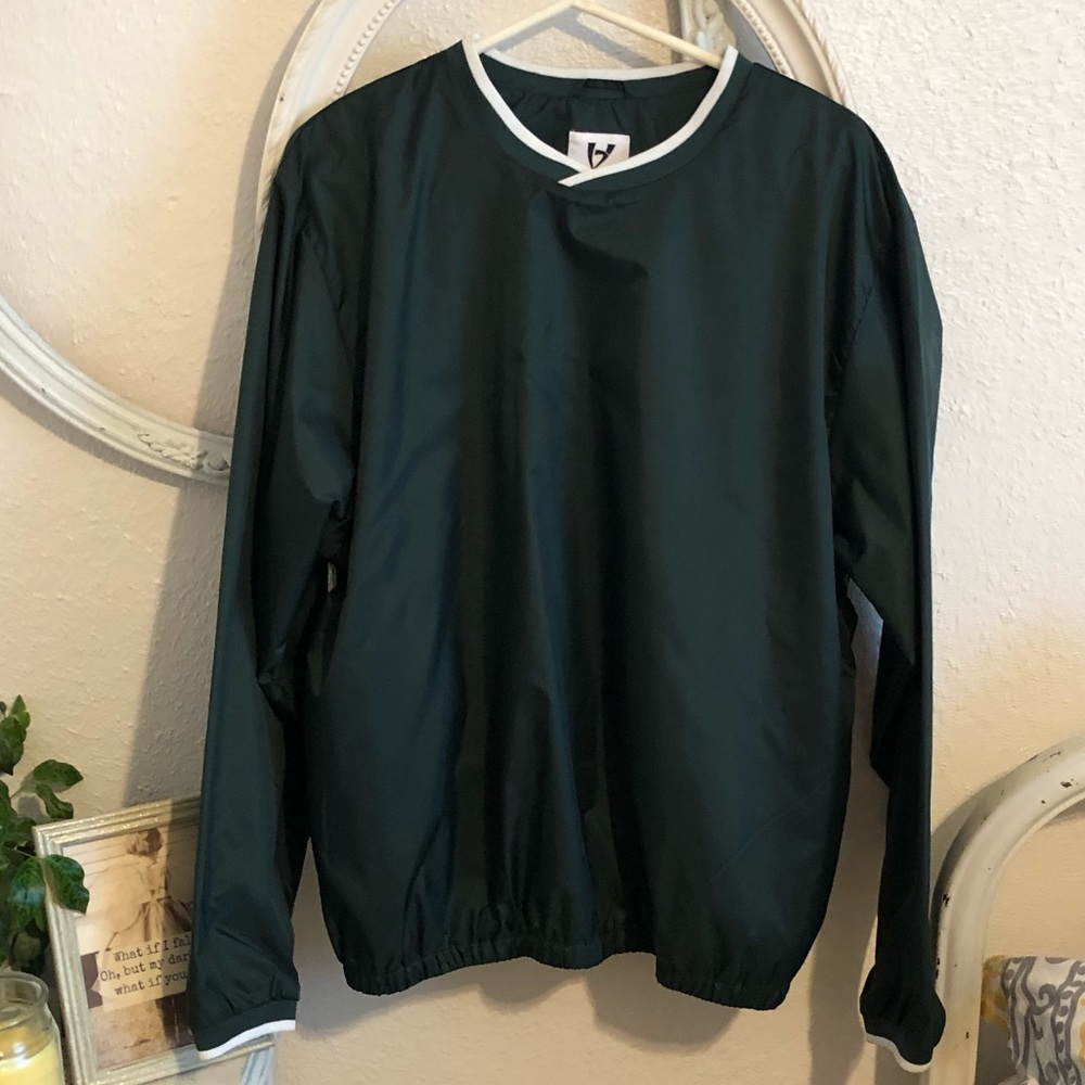 High Five men’s green pull over windbreaker, Lg